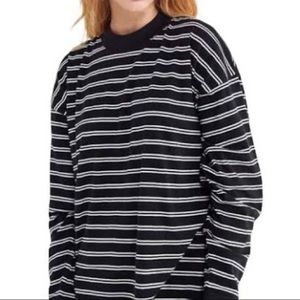 Urban Outfitters Black and White Stripe Long Sleeved Shirt